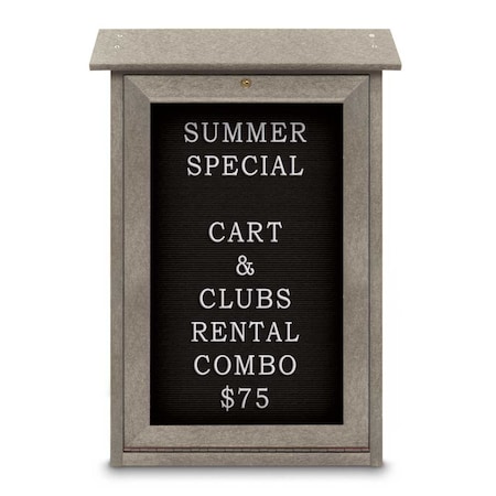 United Visual Products Outdoor Enclosed Combo Board, 48"x36", Black Frame/Burgundy & Cloud UVCB4836ODB-BURGUN-CLOUD